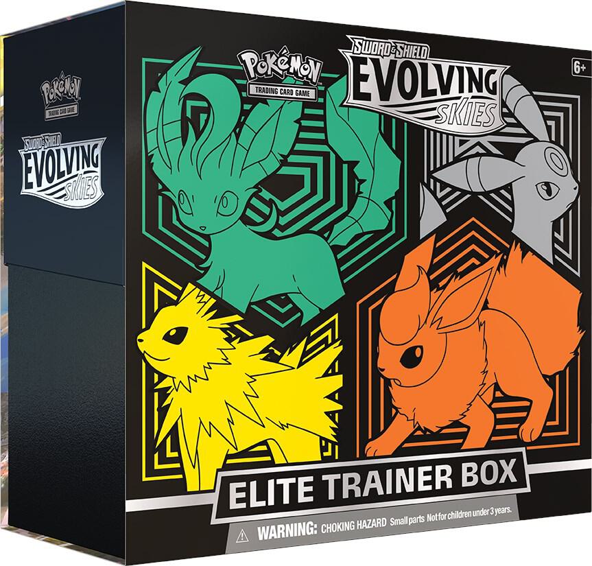 Pokémon TCG: Sword & Shield SWSH07 Evolving Skies Elite Trainer Box