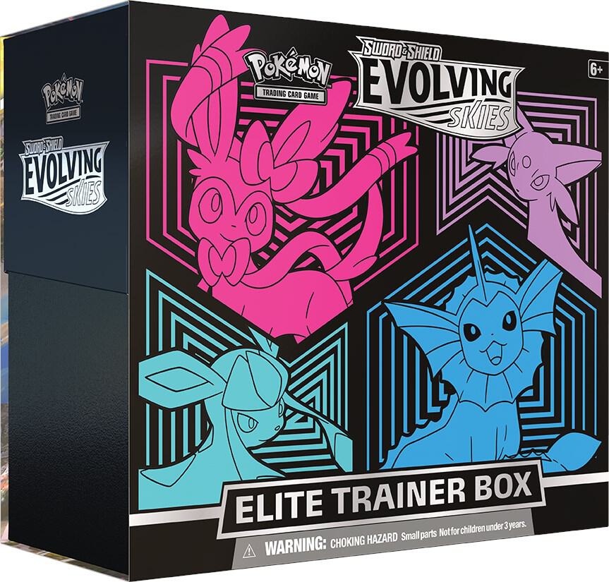 Pokémon TCG: Sword & Shield SWSH07 Evolving Skies Elite Trainer Box