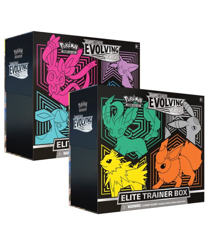 Pokémon TCG: Sword & Shield SWSH07 Evolving Skies Elite Trainer Box