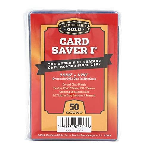 Cardboard Gold Clear Semi-Rigid Card Saver 1 (50-Count)