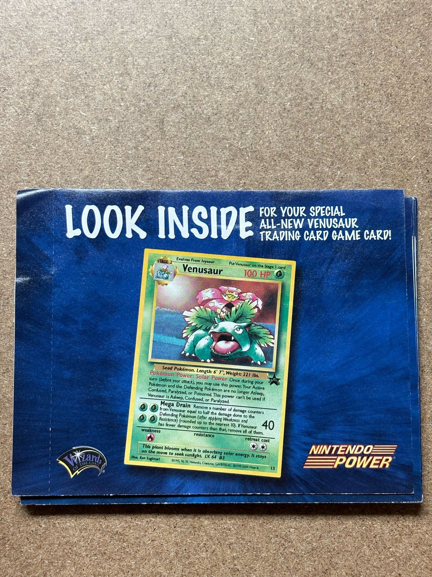 Vintage Pokémon TCG: Nintendo Power Promo Pack (Venusuar)