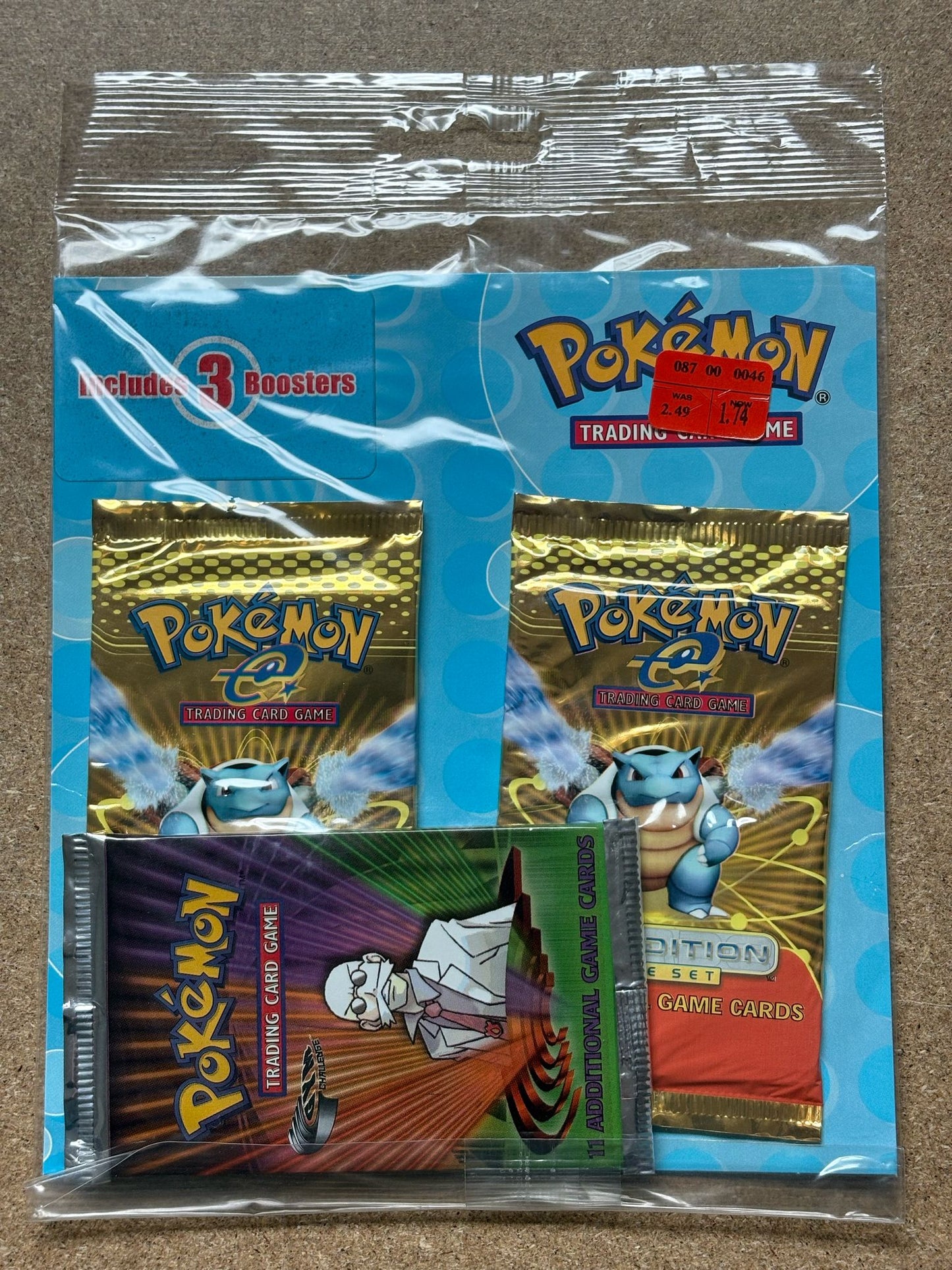 Vintage Pokémon TCG - Expedition + Gym Challenge 3 Pack Blister