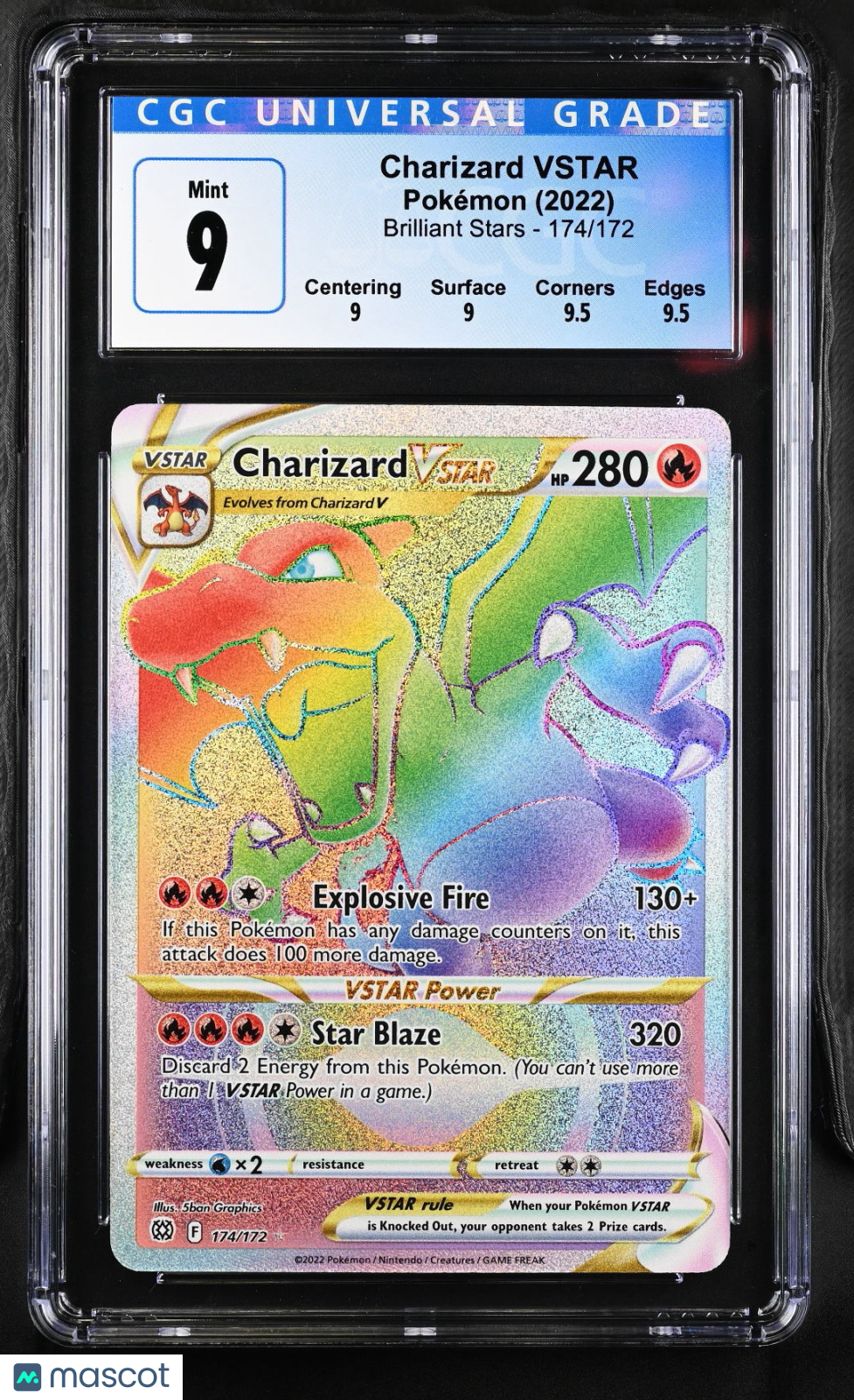 rainbow rare pokemon cards amazon 2022 Charizard VSTAR #174/172 CGC 9 – MoBrosTC Team:Instinct Hanafuda put 1 damage counter Crossout Designator - #5