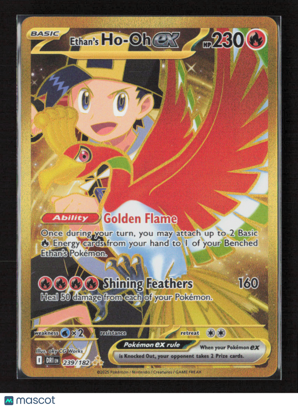 2025 Pokemon Ethan's Ho-Oh ex - 239/182 #239/182 Hyper Rare