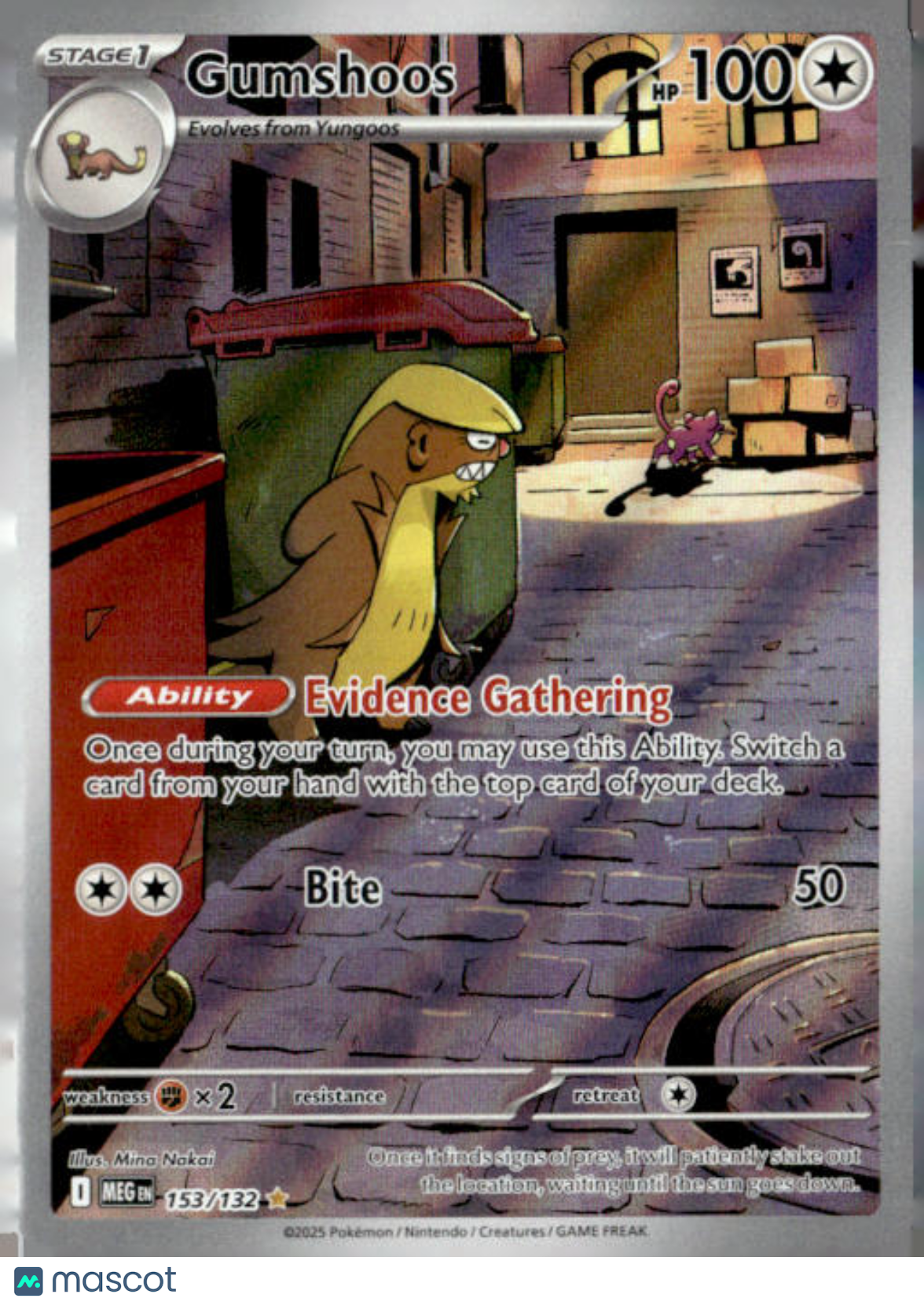 2025 Pokemon Gumshoos #153/132