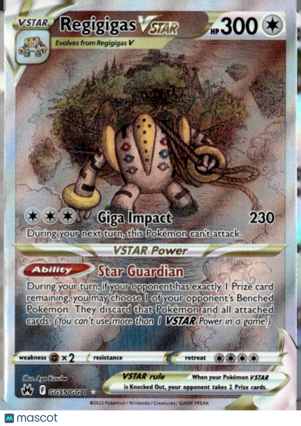 2023 Pokemon Regigigas VSTAR #GG55/GG70