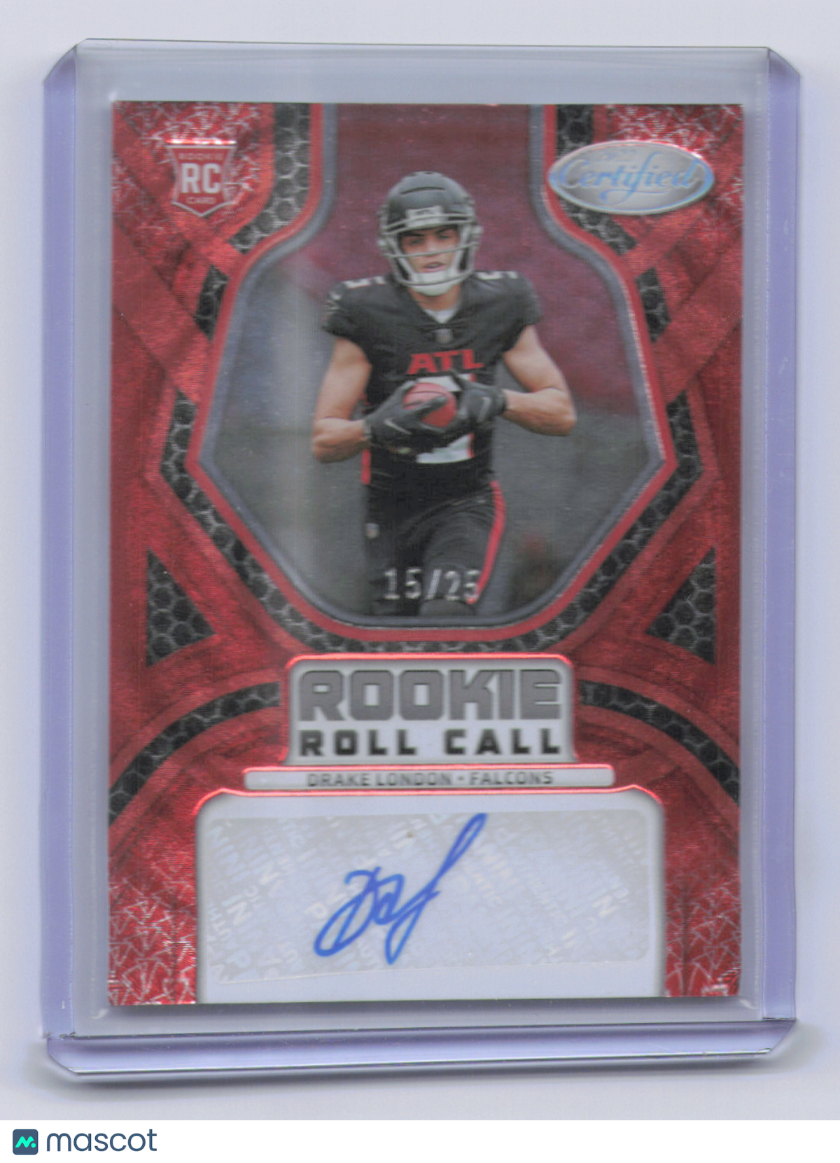 2022 Panini Certified Drake London #RCS-DL /25 RC