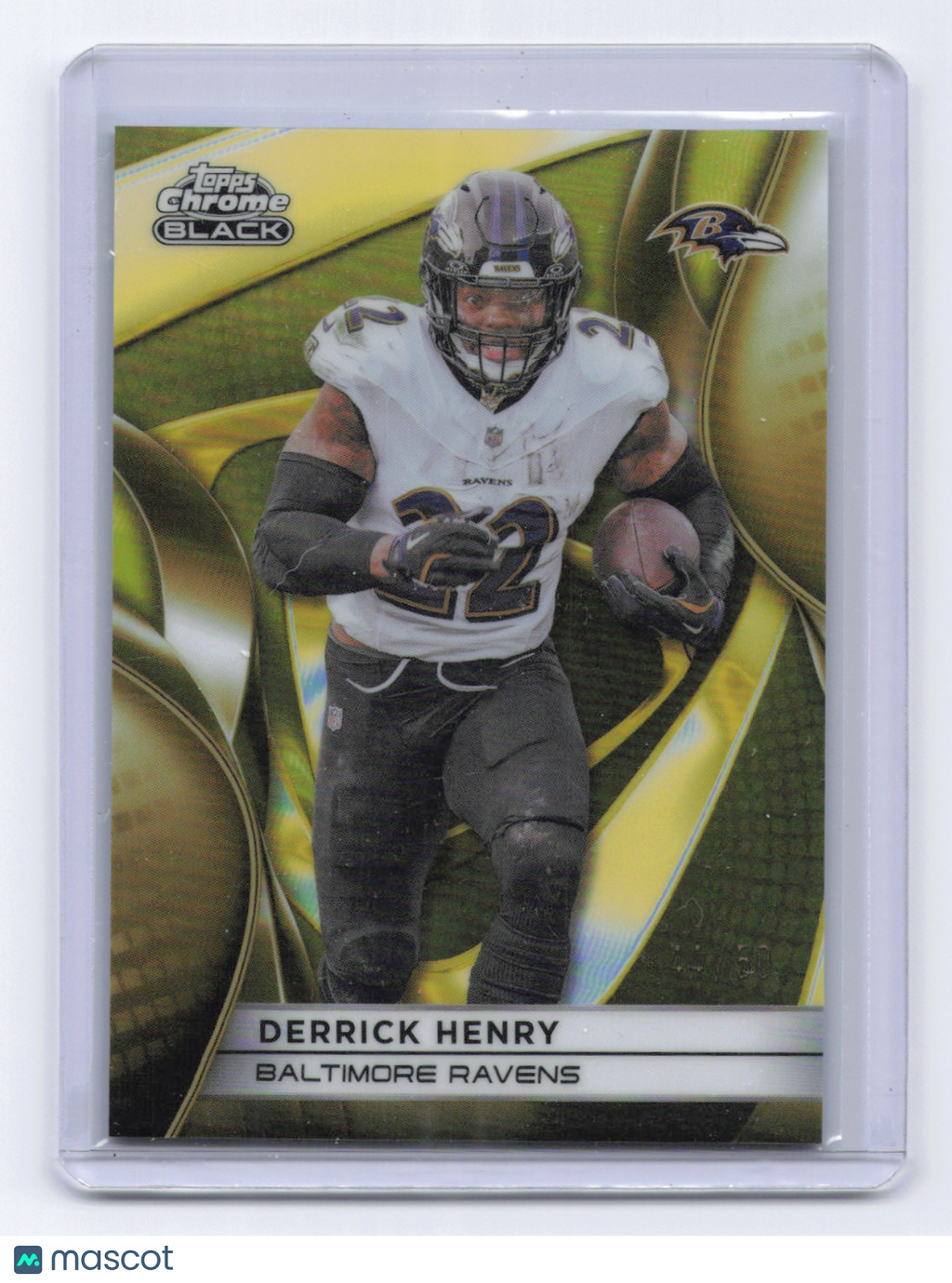 2025 Topps Chrome Black Derrick Henry #8 Gold 44/50