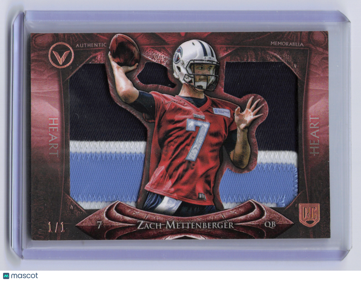 2014 Topps Valor Zach Mettenberger #VJR-ZM Heart /1 RC Memorabilia