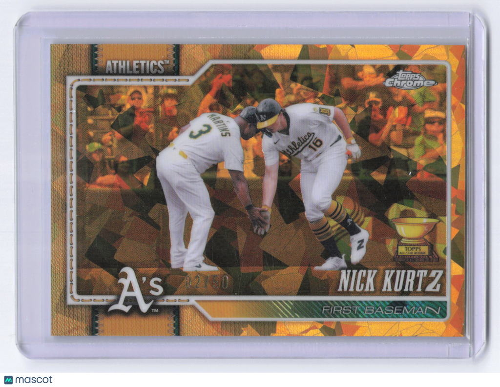 2026 Topps Chrome Nick Kurtz #250 Gold Geometric /50