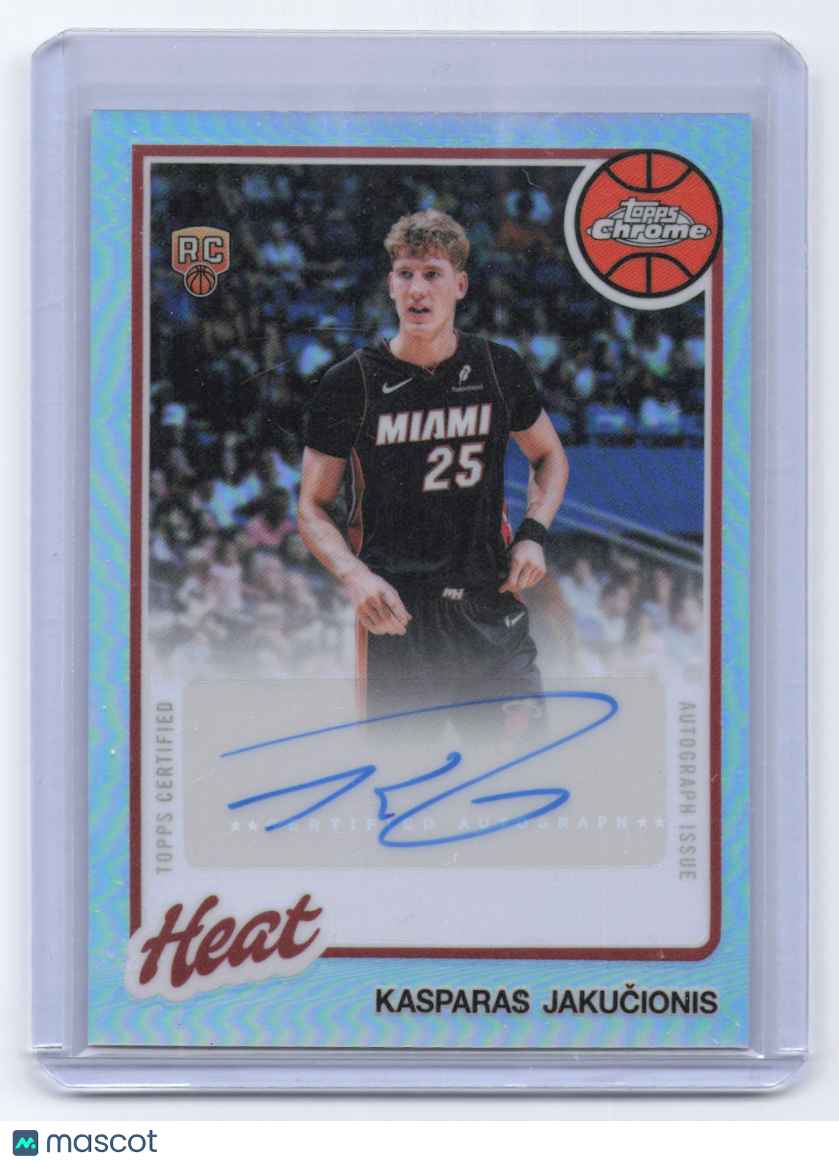 2026 Topps Chrome Updates Basketball Kasparas Jakučionis #80TBA-KS Refractor RC