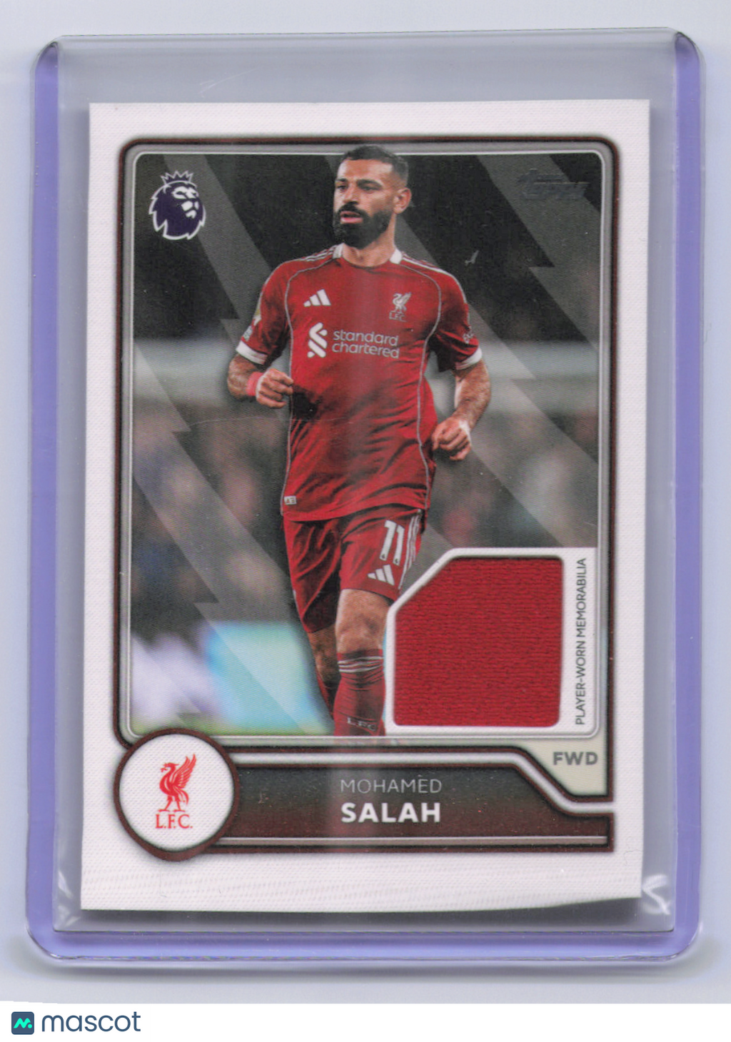 2026 Topps Flagship Premier League Mohamed Salah #BR-MS Player-Worn Relic