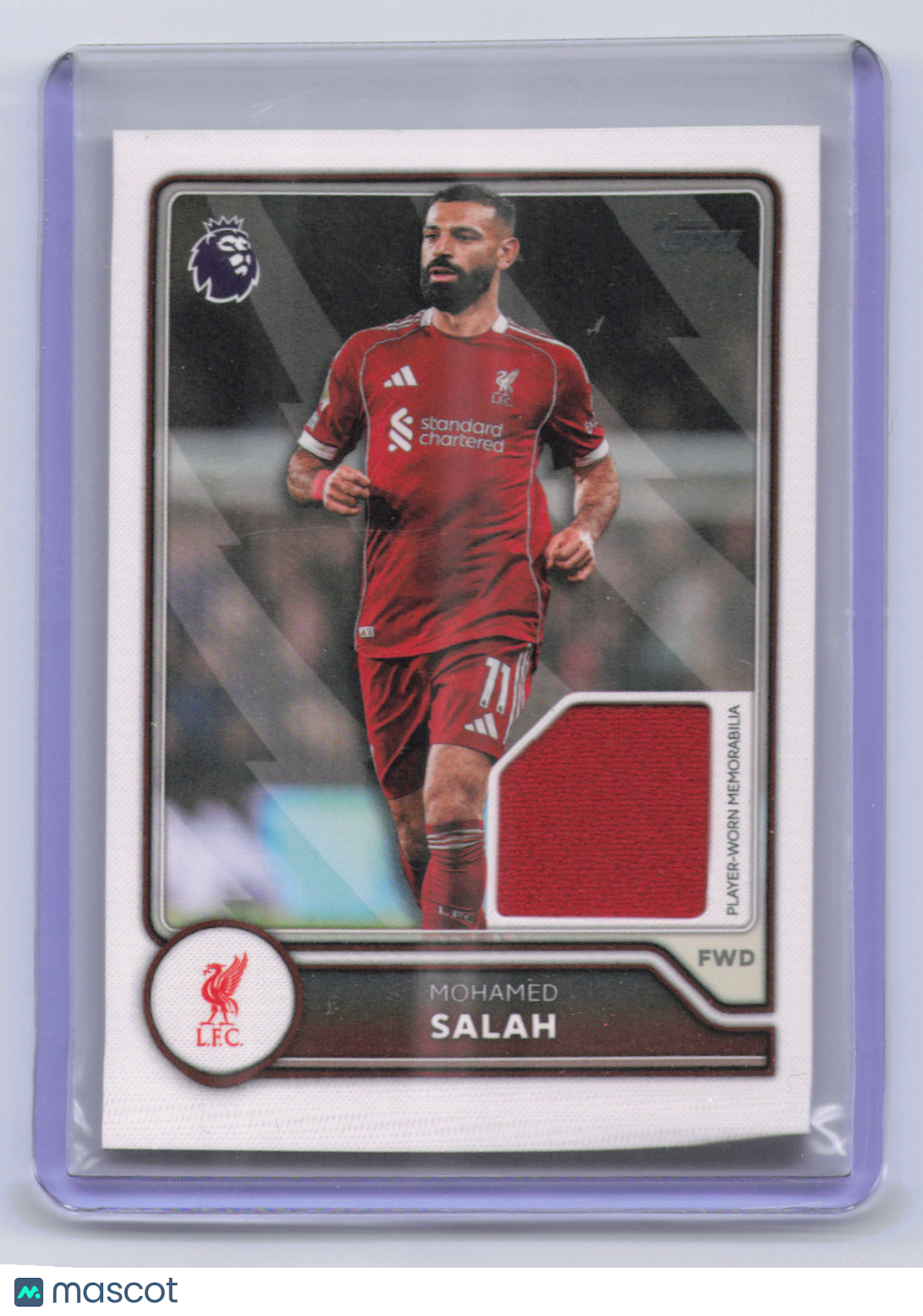 2026 Topps Flagship Premier League Mohamed Salah #BR-MS Player-Worn Relic