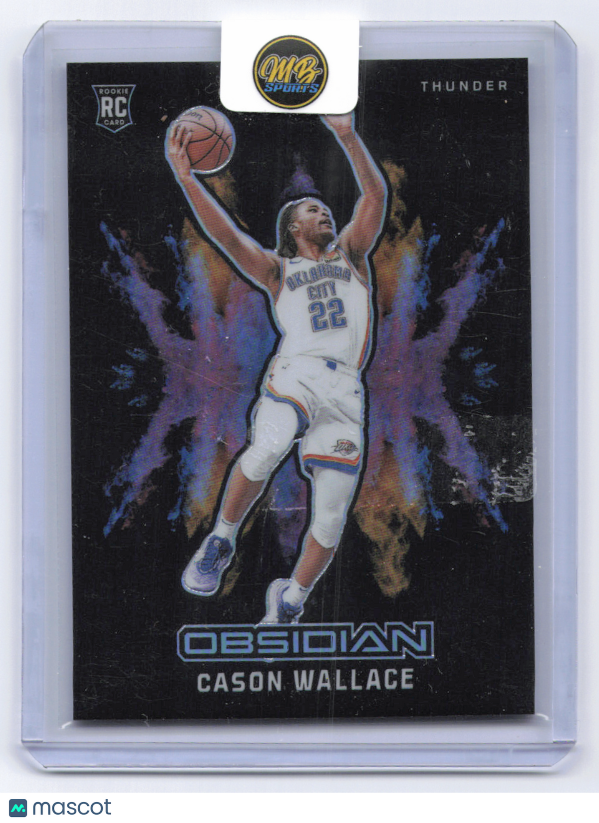 2024 Panini Obsidian Cason Wallace #22 Colorblast CaseHit RC