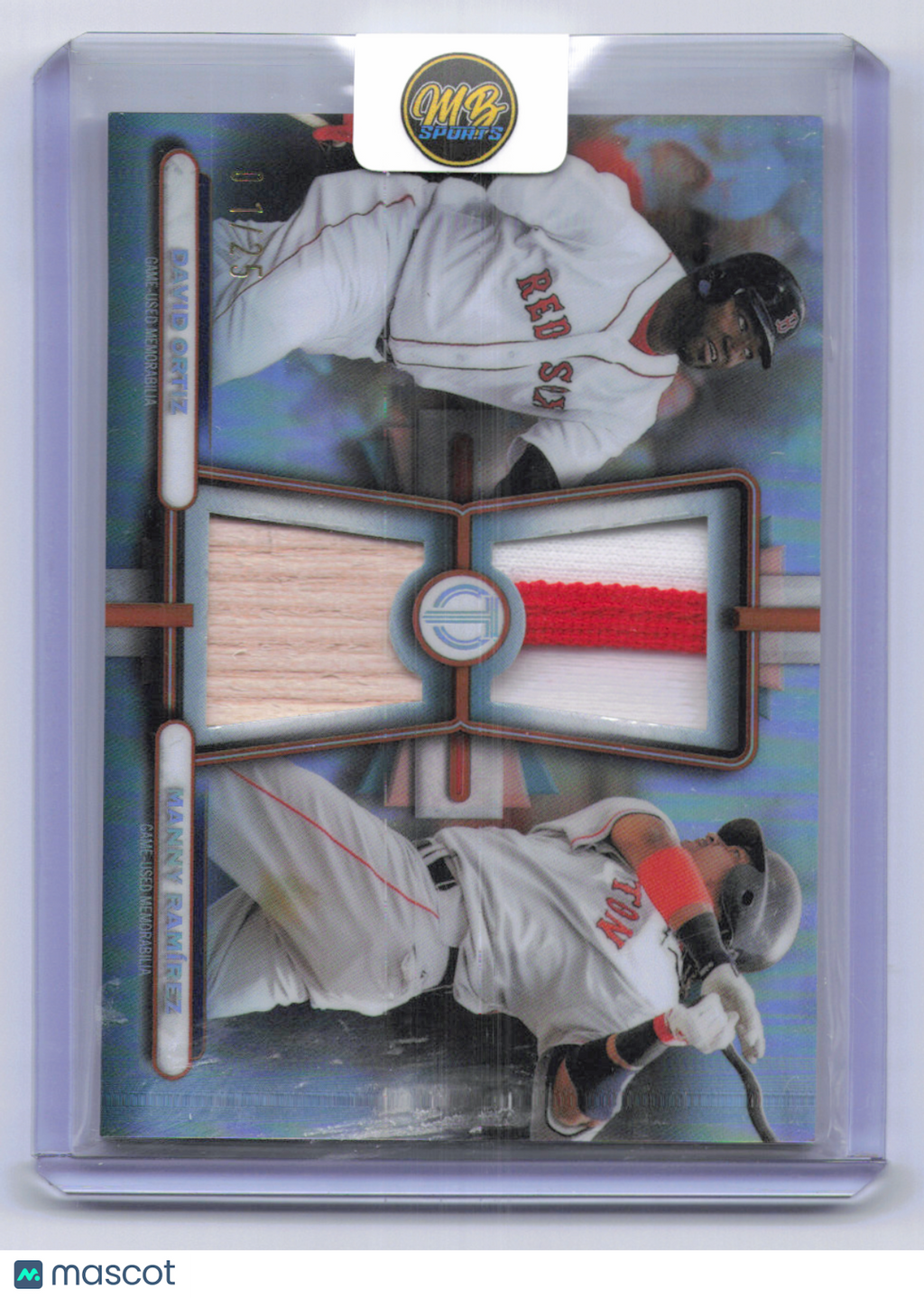 2026 Topps Tribute David Ortiz Manny Ramirez #DR-OR Refractor /25 Memorabilia
