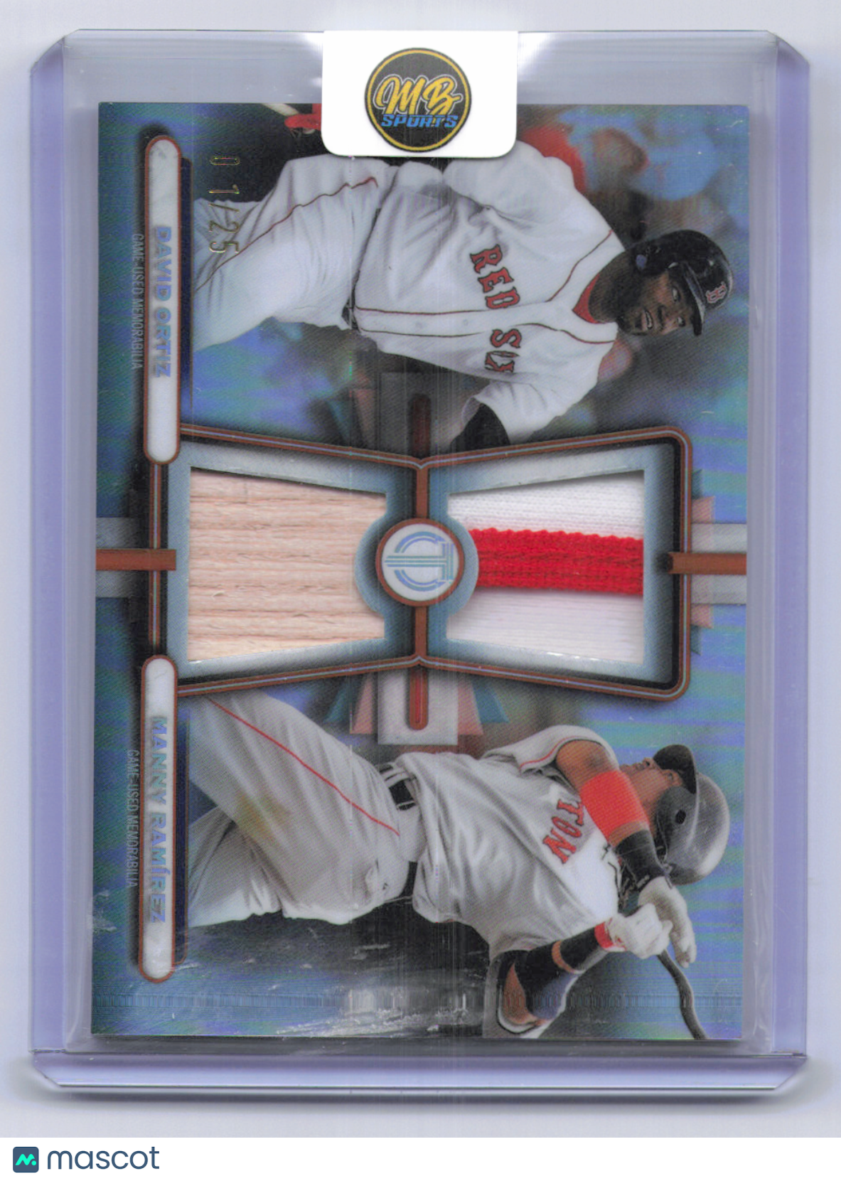 2026 Topps Tribute David Ortiz Manny Ramirez #DR-OR Refractor /25 Memorabilia