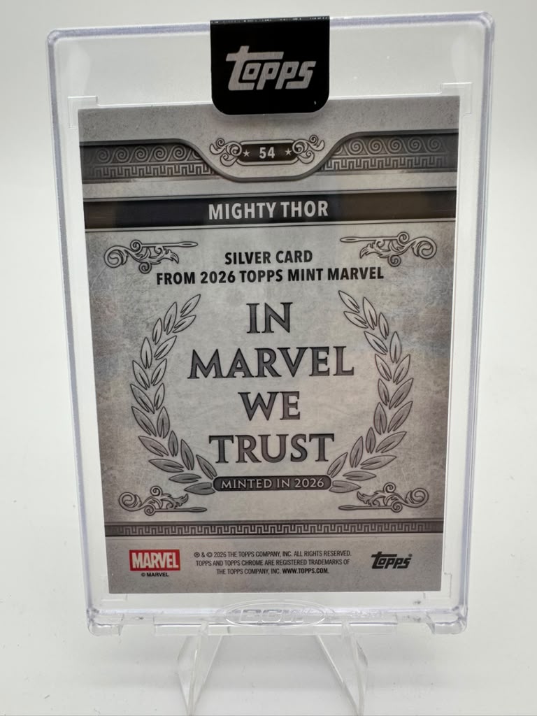 2026 Topps Chrome Mint Marvel Mighty Thor #54 Green Mint 56/75