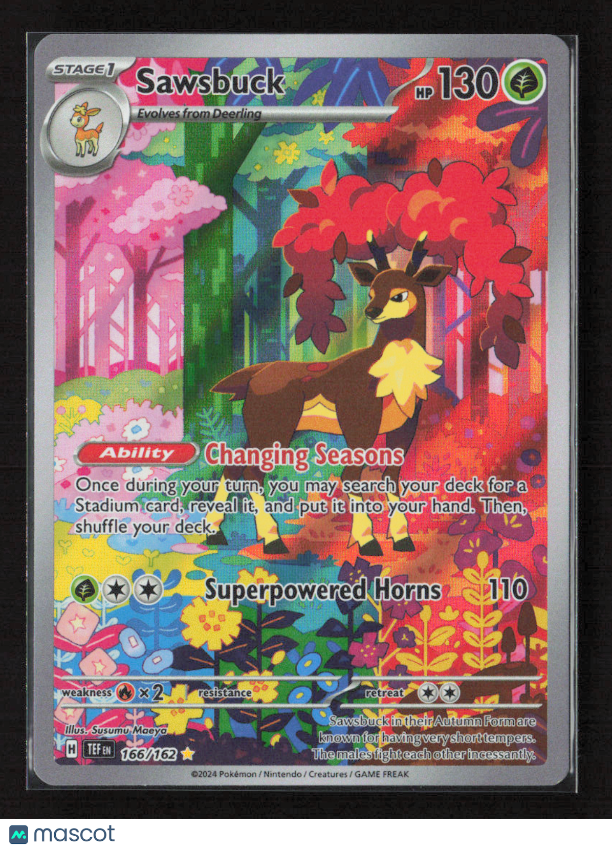 2024 Pokemon Sawsbuck - 166/162 #166/162 Illustration Rare