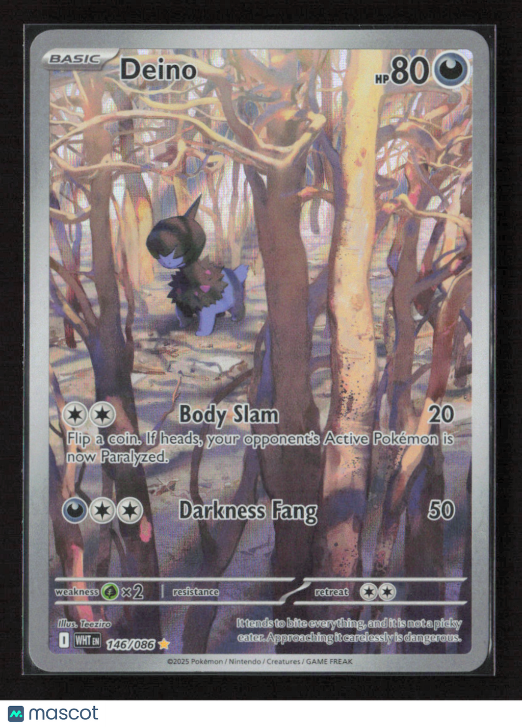 2025 Pokemon Deino - 146/086 #146/086 Illustration Rare