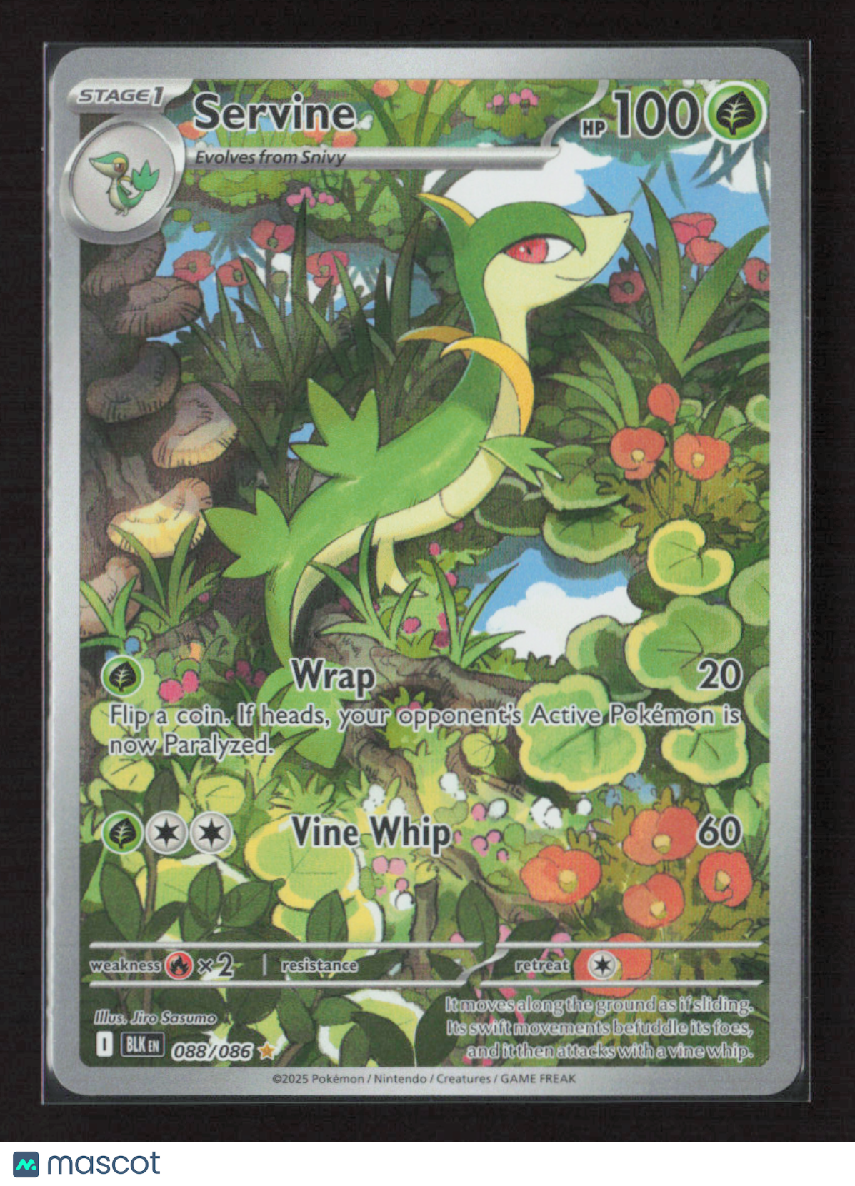 2025 Pokemon Servine - 088/086 #088/086 Illustration Rare