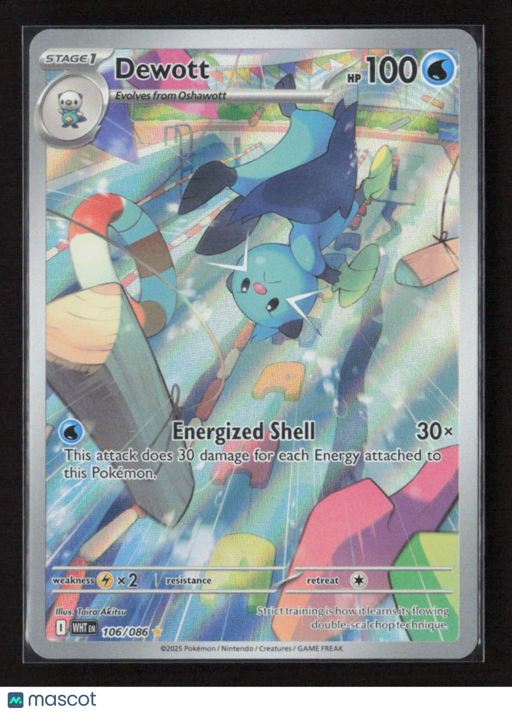 2025 Pokemon Dewott - 106/086 #106/086 Illustration Rare