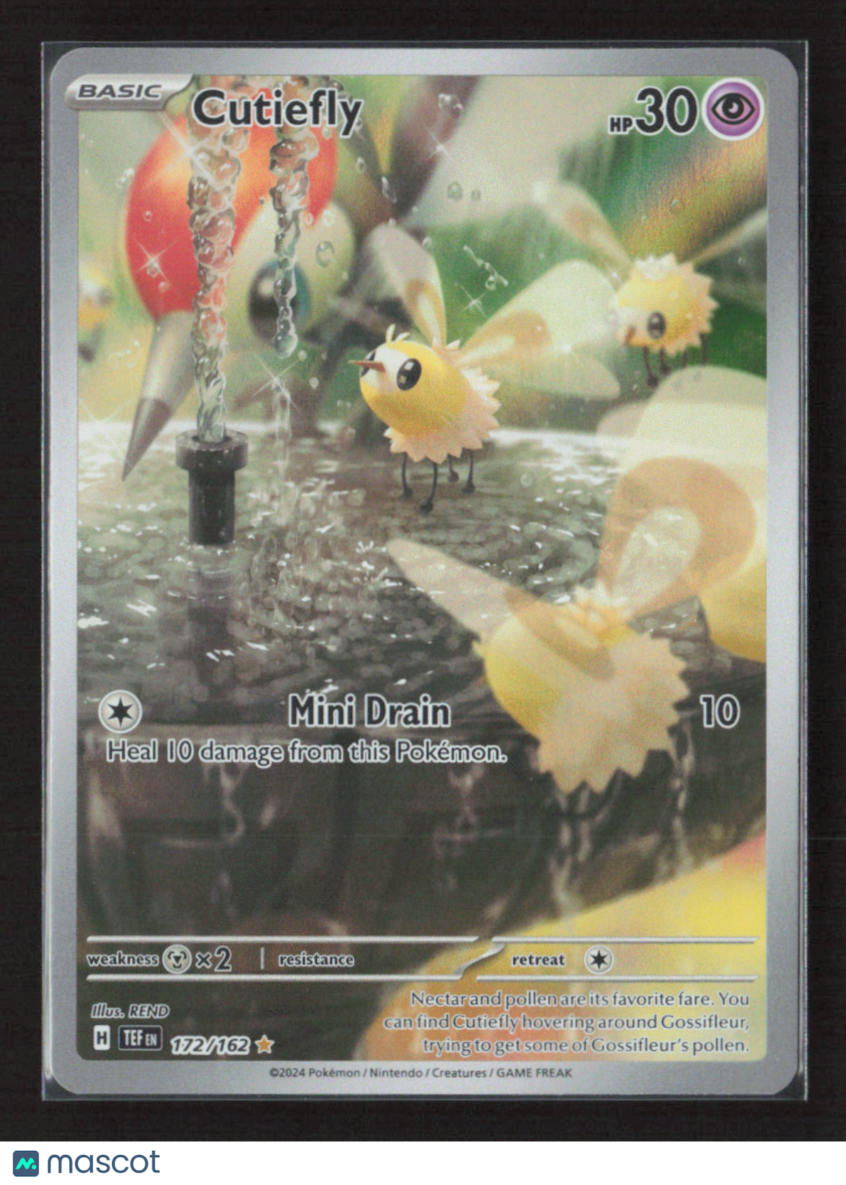 2024 Pokemon Cutiefly - 172/162 #172/162 Illustration Rare