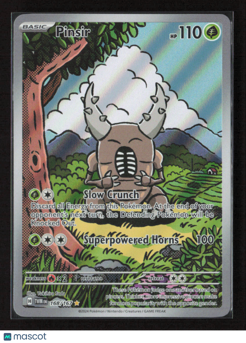 2024 Pokemon Pinsir - 168/167 #168/167 Illustration Rare