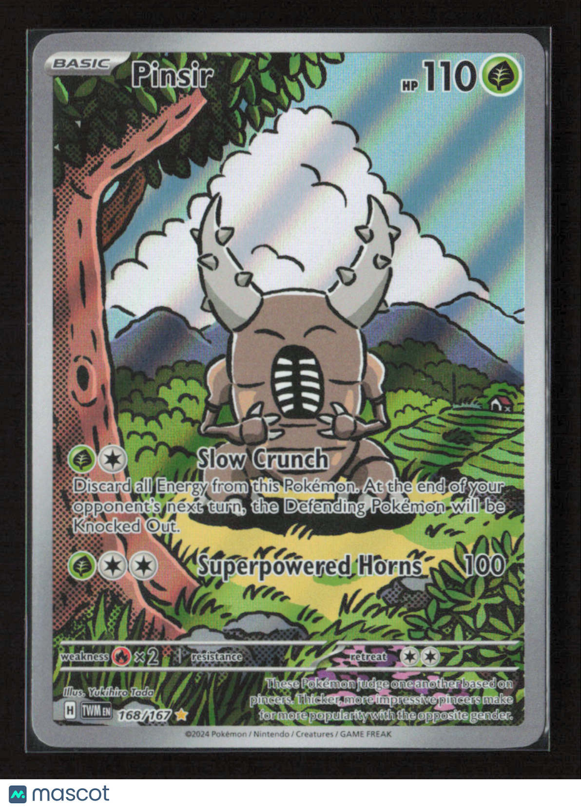 2024 Pokemon Pinsir - 168/167 #168/167 Illustration Rare