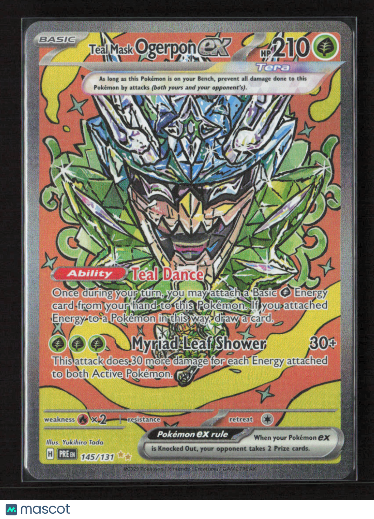 2025 Pokemon Teal Mask Ogerpon ex - 145/131 #145/131 Special Illustration Rare