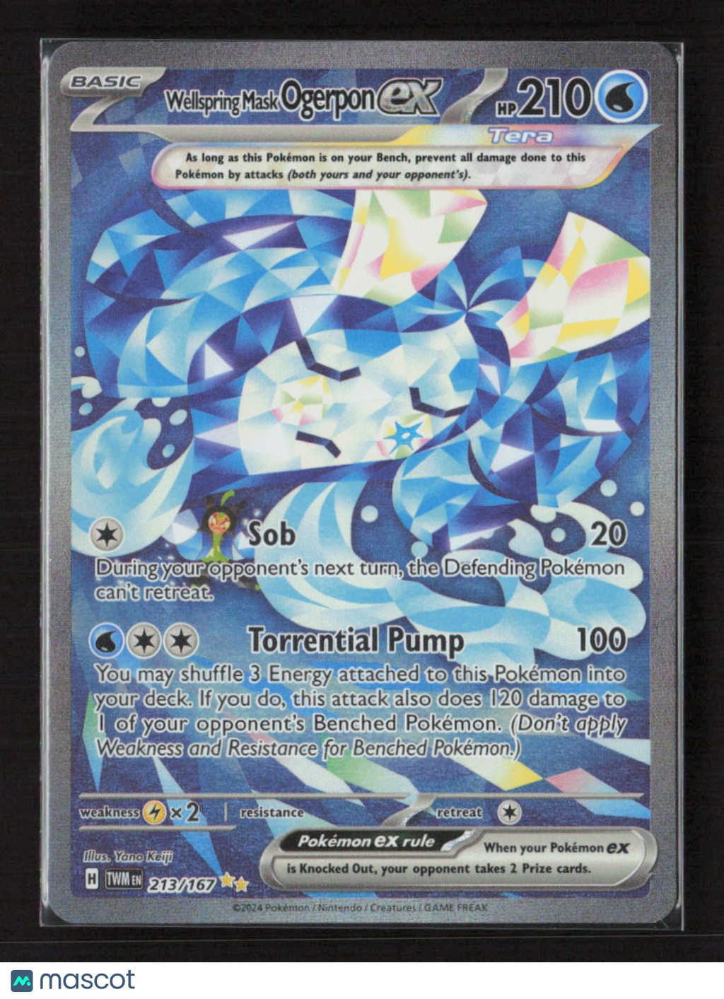 2024 Pokemon Wellspring Mask Ogerpon ex - 213/167 #213/167 Special Illustration Rare