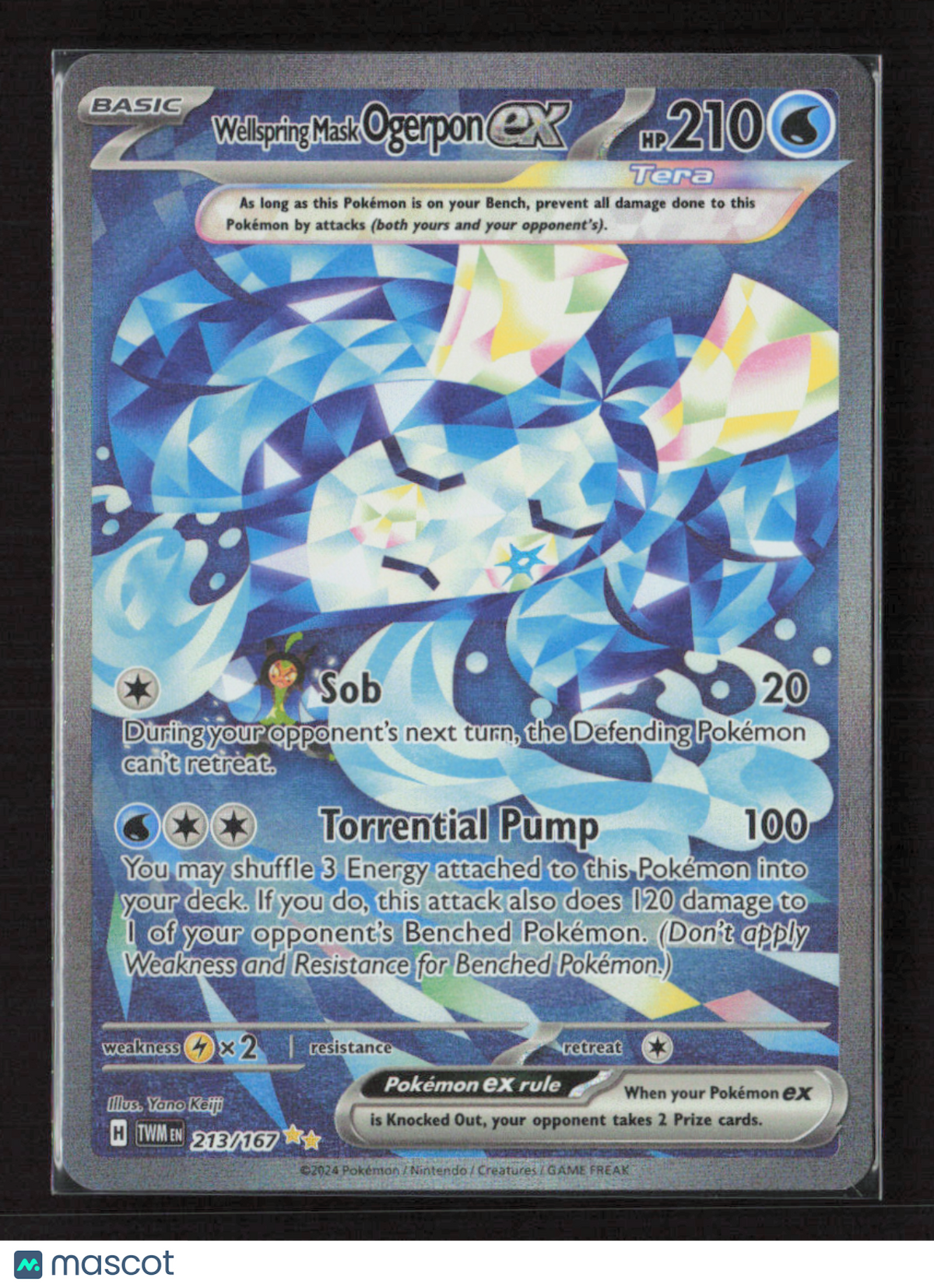 2024 Pokemon Wellspring Mask Ogerpon ex - 213/167 #213/167 Special Illustration Rare