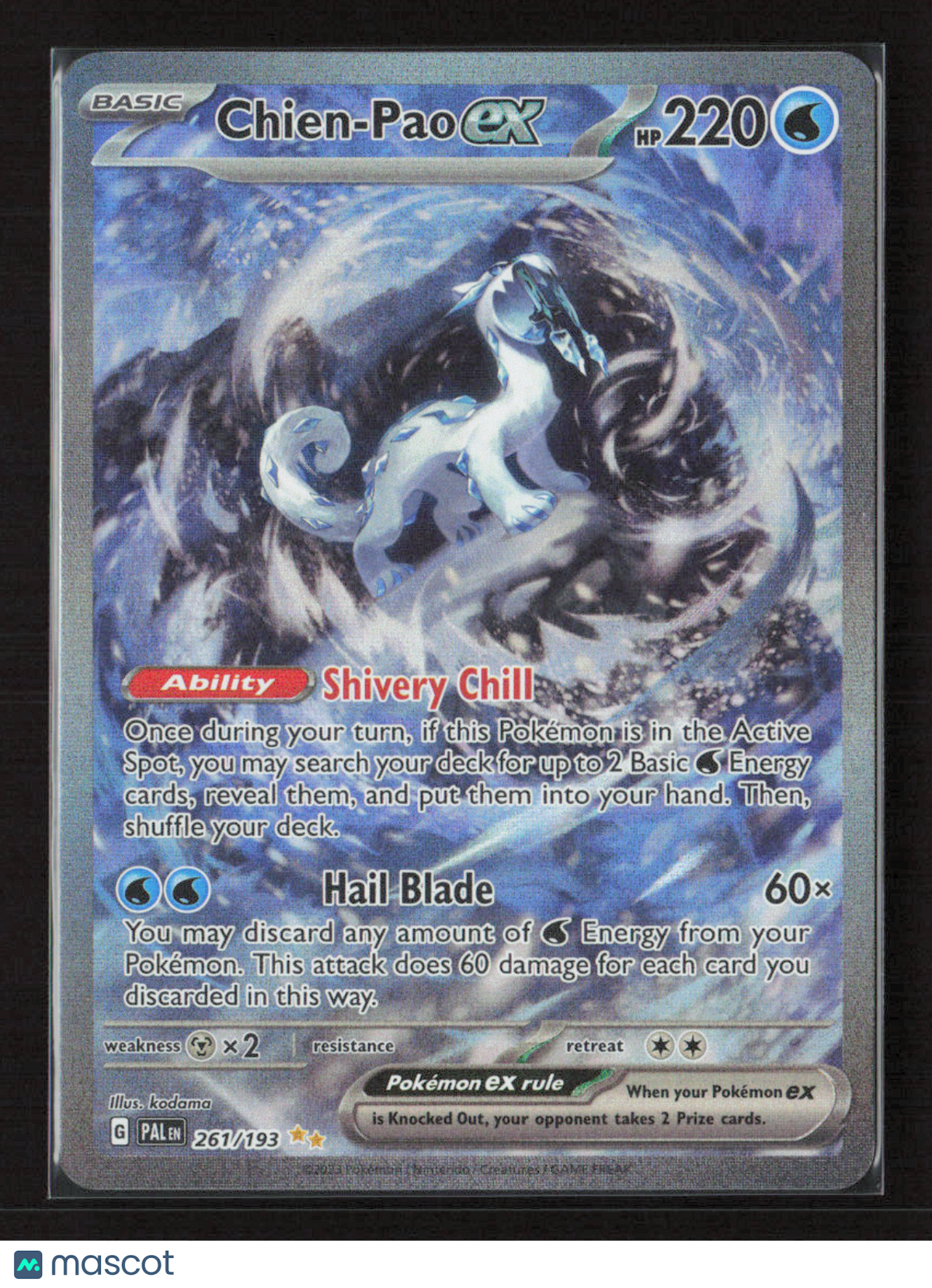 2023 Pokemon Chien-Pao ex - 261/193 #261/193 Special Illustration Rare