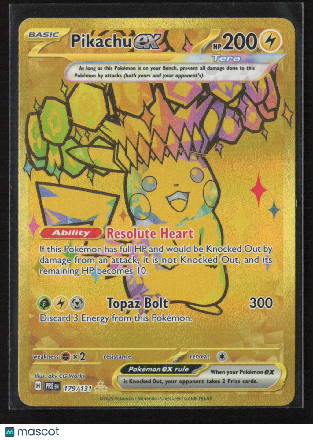 2025 Pokemon Pikachu EX #179/131 HR
