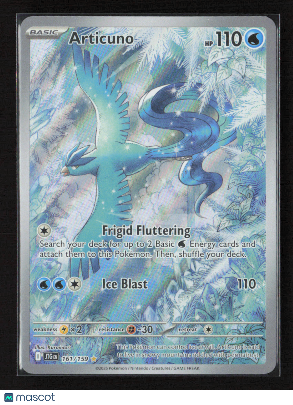 2025 Pokemon Articuno - 161/159 #161/159 Illustration Rare