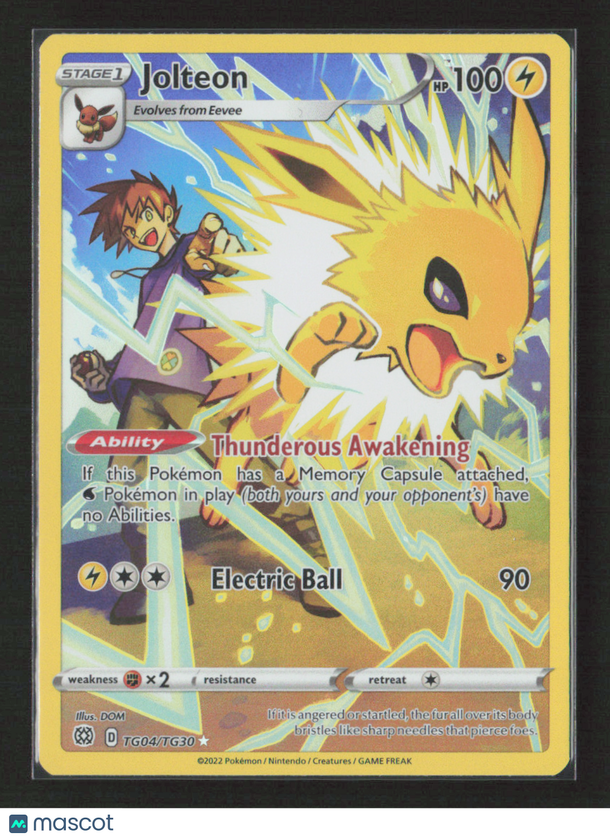 2022 Pokemon Jolteon #TG04/TG30 Ultra Rare