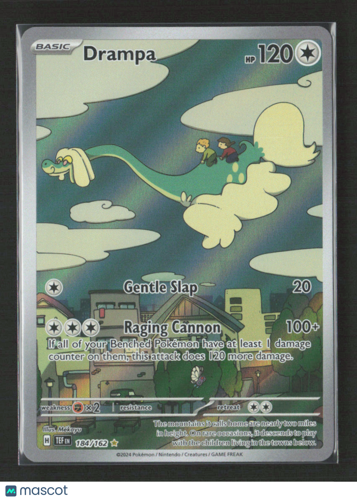 2024 Pokemon Drampa - 184/162 #184/162 Illustration Rare
