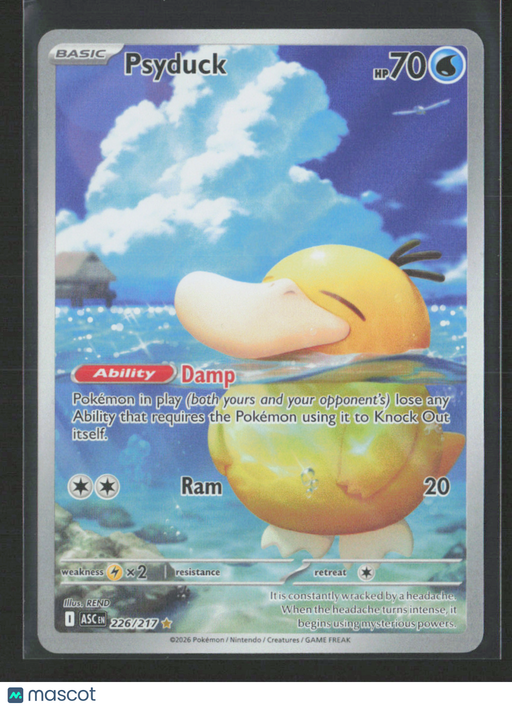 2026 Pokemon Psyduck - 226/217 #226/217 Illustration Rare