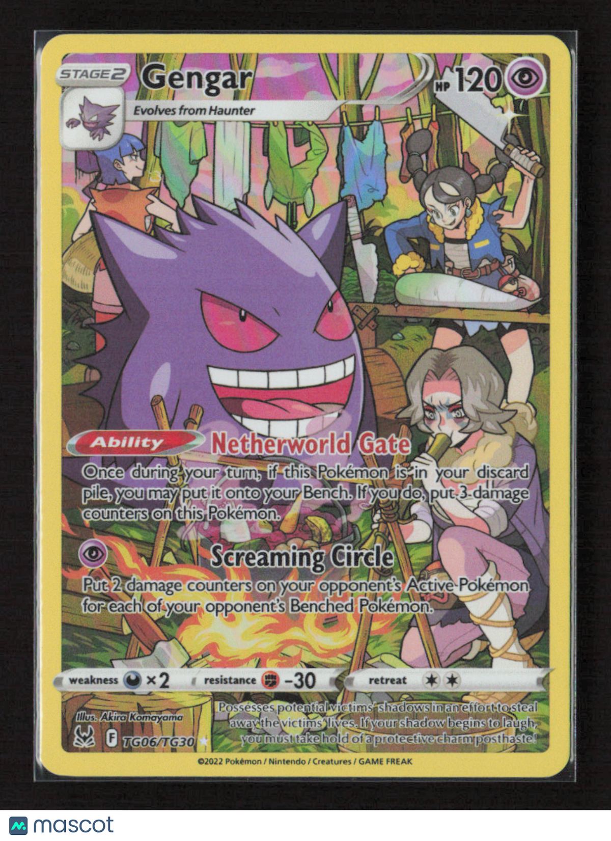 2022 Pokemon Gengar #TG06/TG30 Ultra Rare
