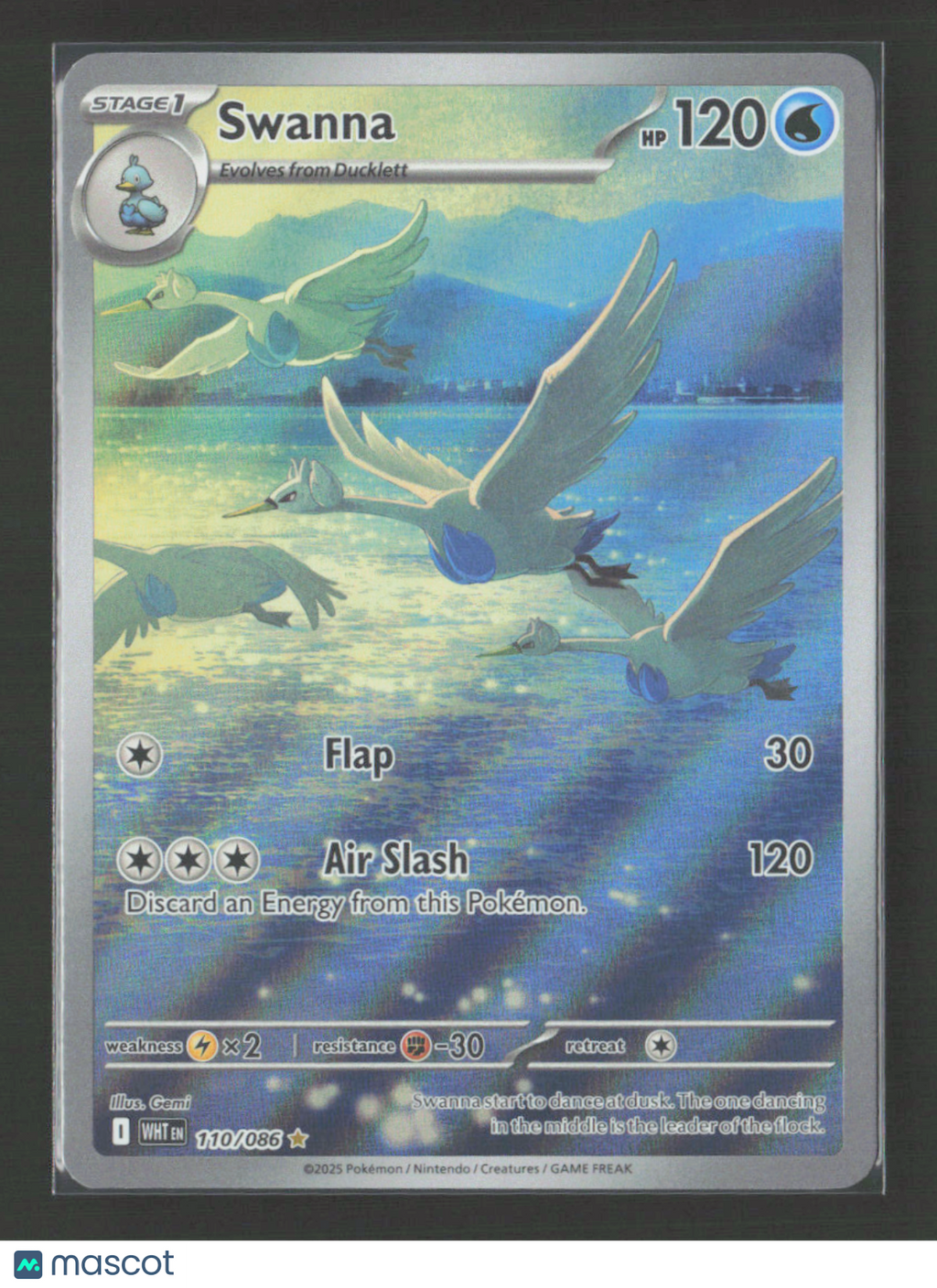 2025 Pokemon Swanna - 110/086 #110/086 Illustration Rare