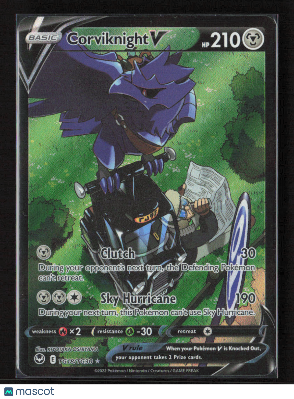 2022 Pokemon Corviknight V #TG18/TG30 Ultra Rare