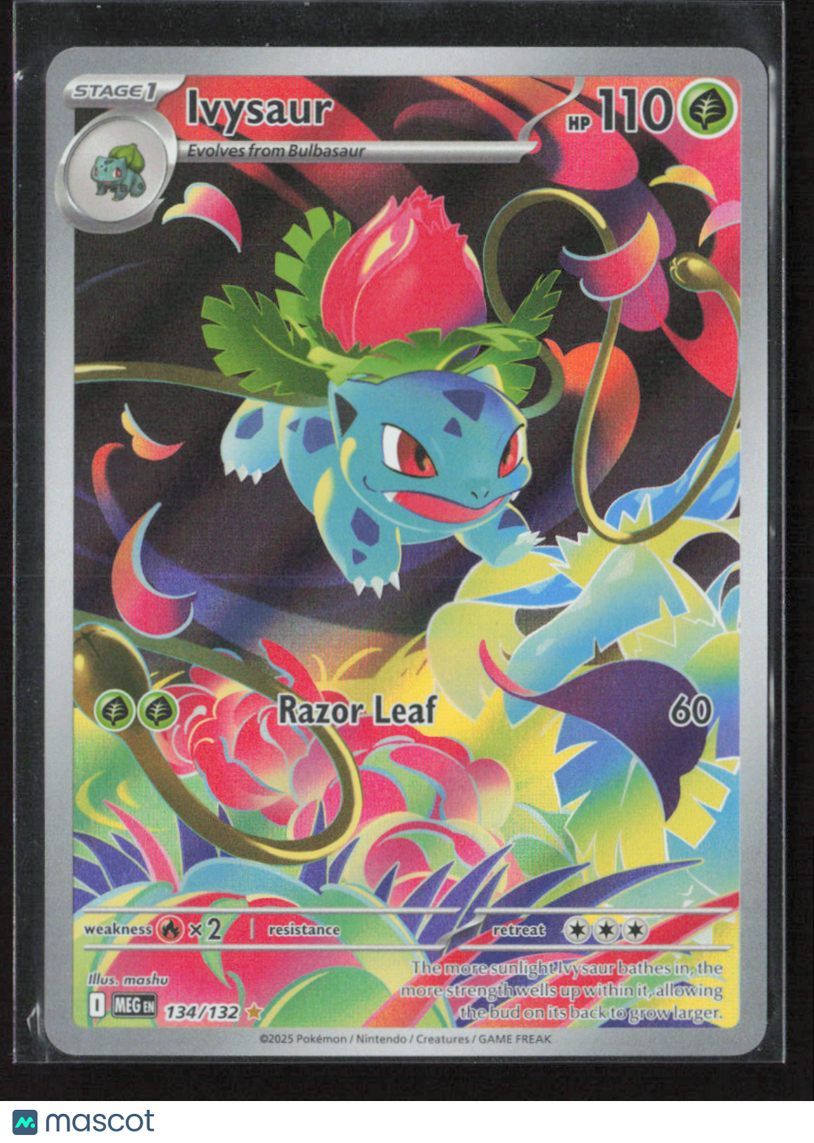 2025 Pokemon Ivysaur - 134/132 #134/132 Illustration Rare