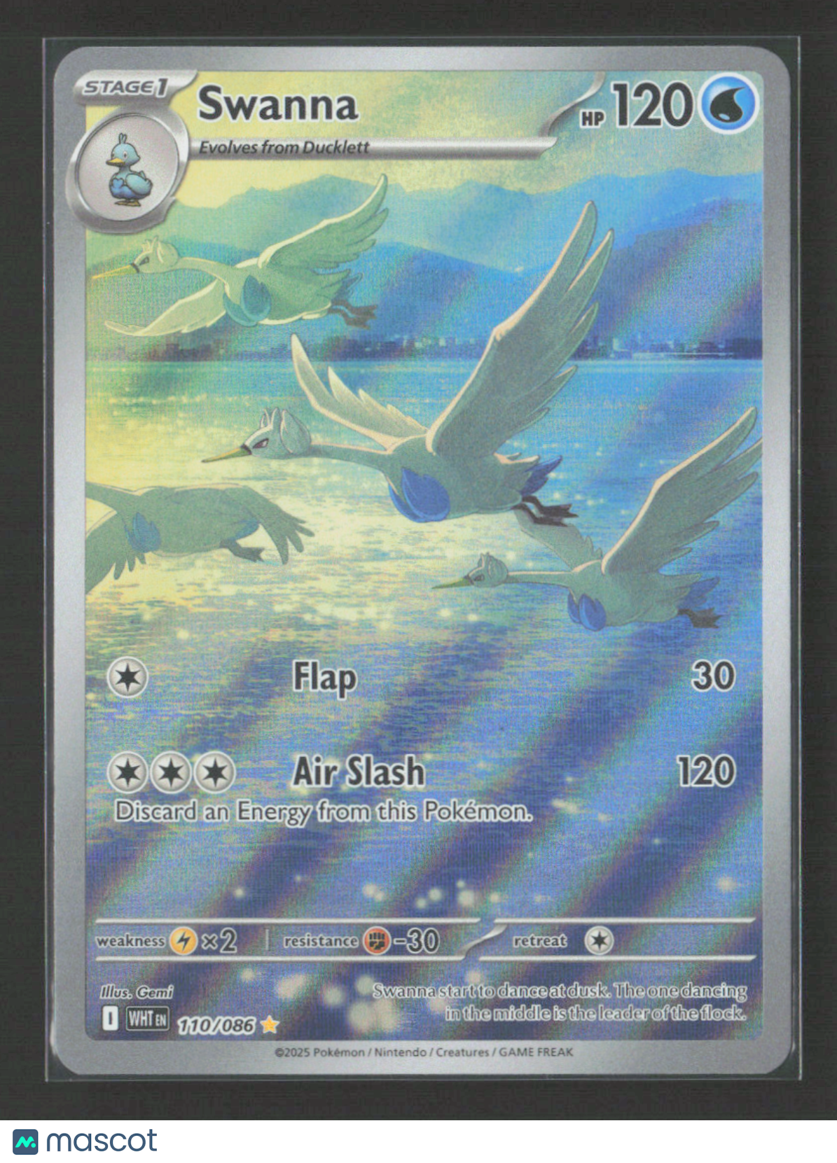 2025 Pokemon Swanna - 110/086 #110/086 Illustration Rare