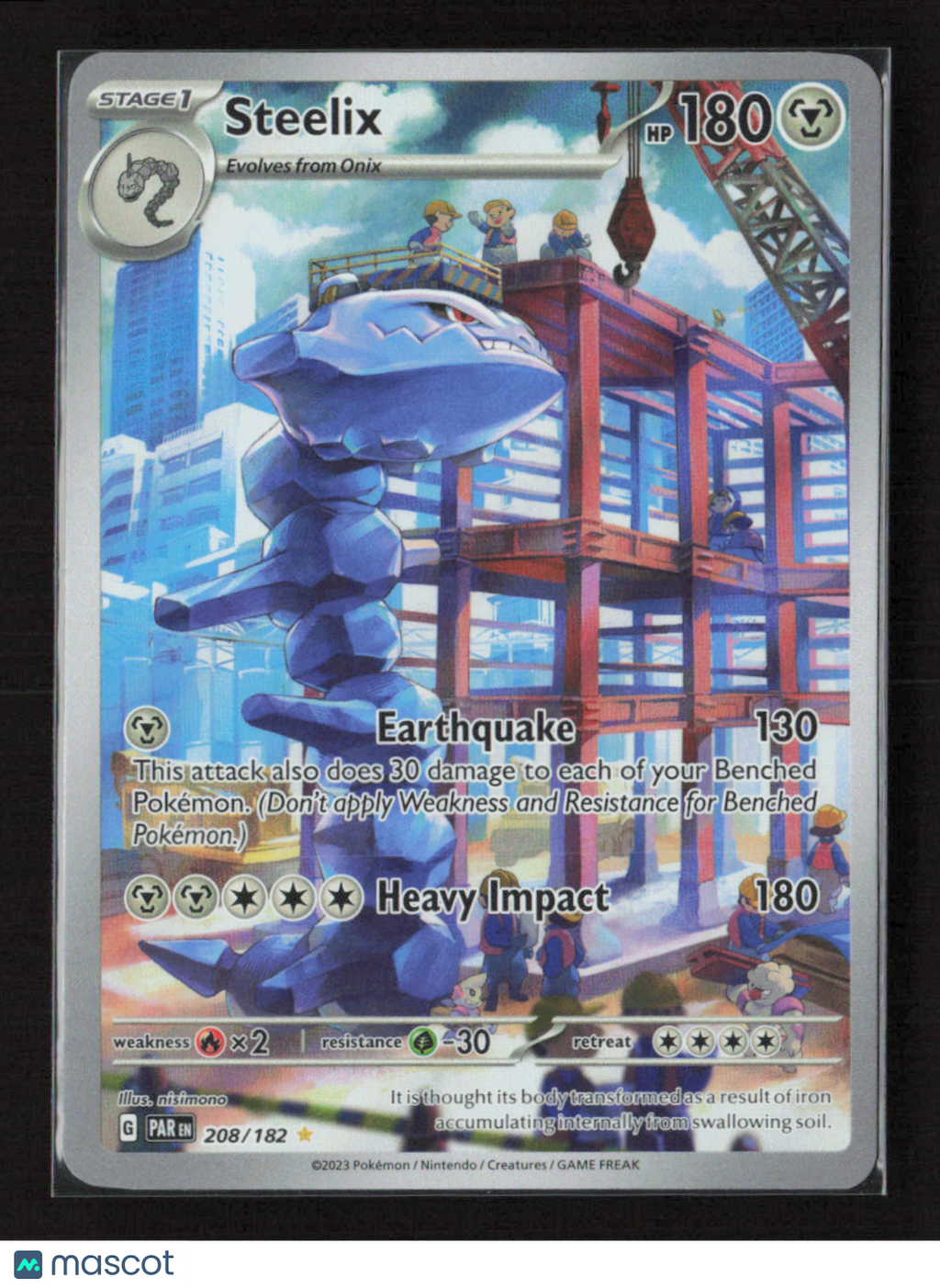 2023 Pokemon Steelix - 208/182 #208/182 Illustration Rare