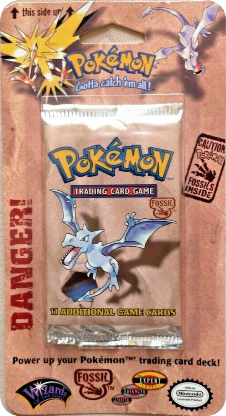 Vintage Pokémon TCG: Fossil Unlimited Blister Pack