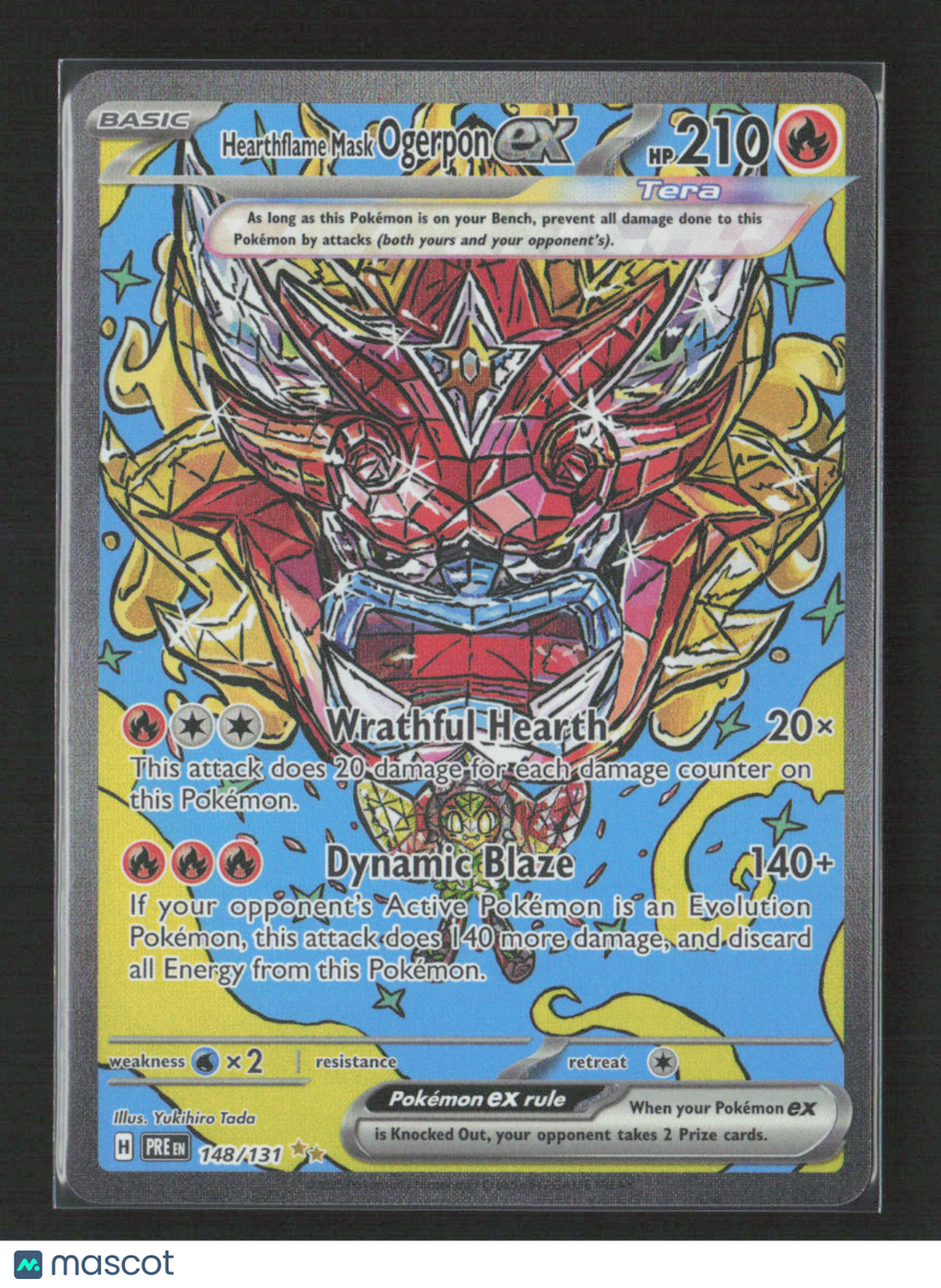 2025 Pokemon Hearthflame Mask Ogerpon ex - 148/131 #148/131 Special Illustration Rare