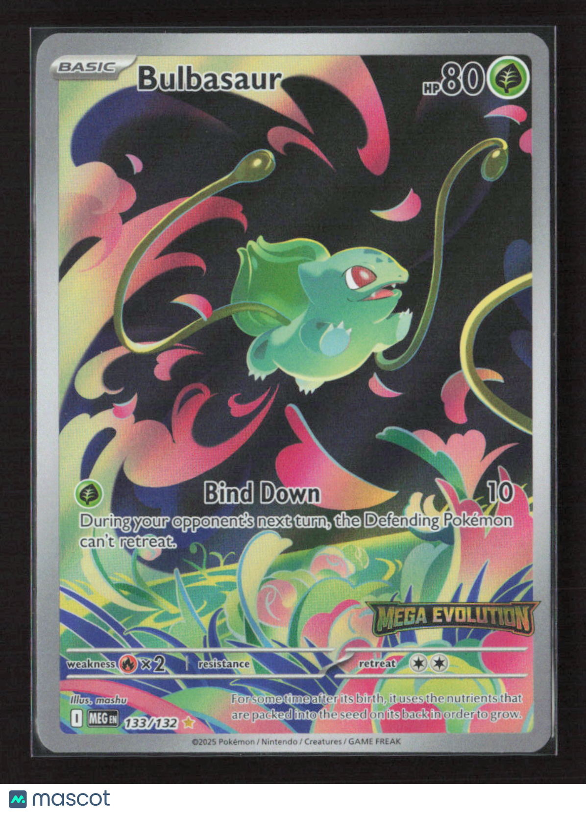 Bulbasaur - 133/132 (Mega Evolution Stamped) #133/132