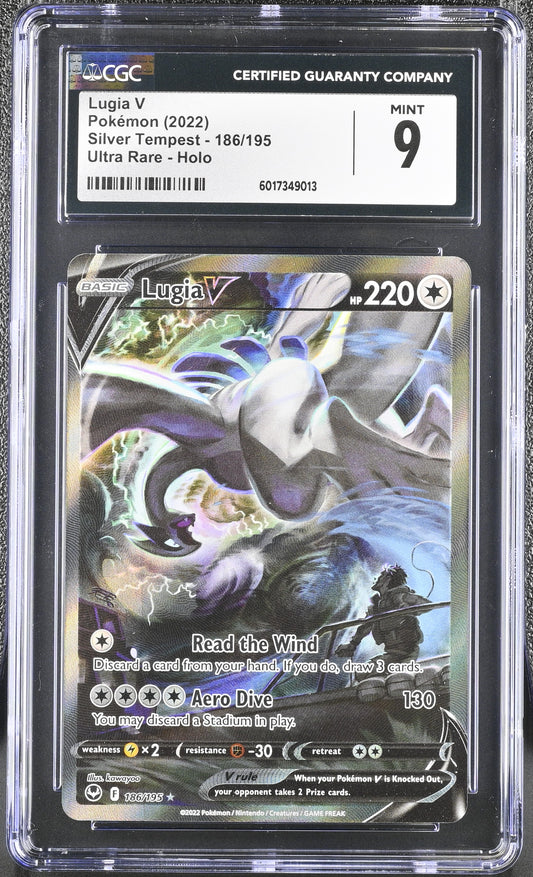 2022 Silver Tempest #186/195 Lugia V CGC 9 (9013)