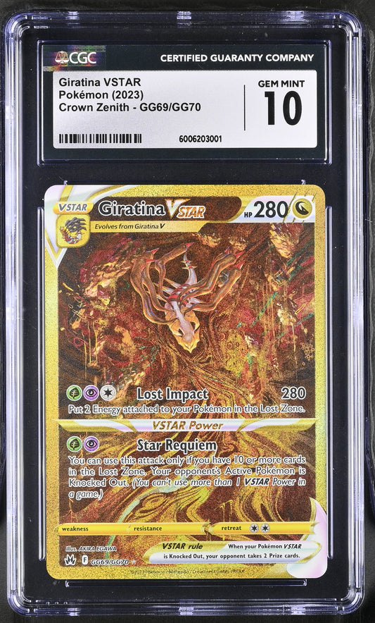 2023 Crown Zenith GG69/GG70 Giratina VSTAR CGC Galarian Gallery 6006203001