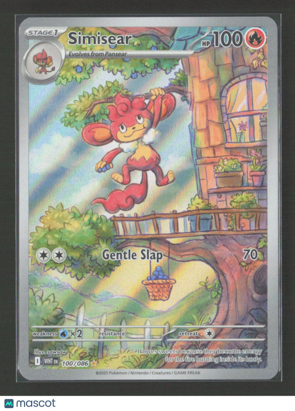 2025 Pokemon Simisear - 100/086 #100/086 Illustration Rare