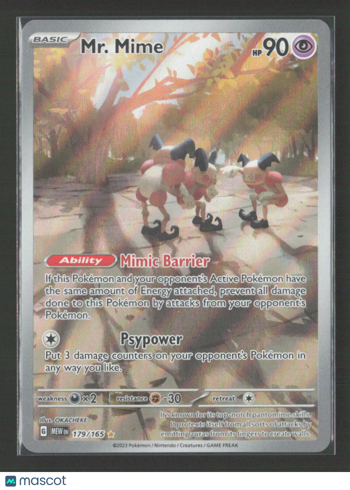 2023 Pokemon Mr. Mime - 179/165 #179/165 Illustration Rare